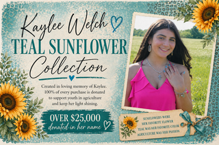 Kaylee Welch Teal Sunflower Collection