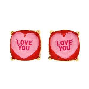 Love Stud Earrings
