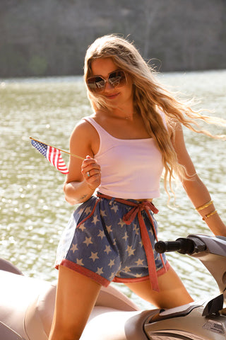 PREORDER PIPER STRETCH DENIM SHORTS