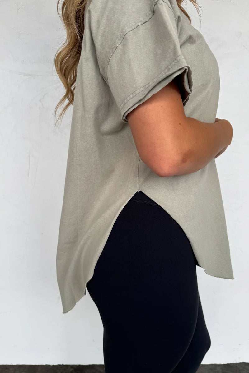 PREORDER- JOEY WASHED COTTON BOYFRIEND TEE