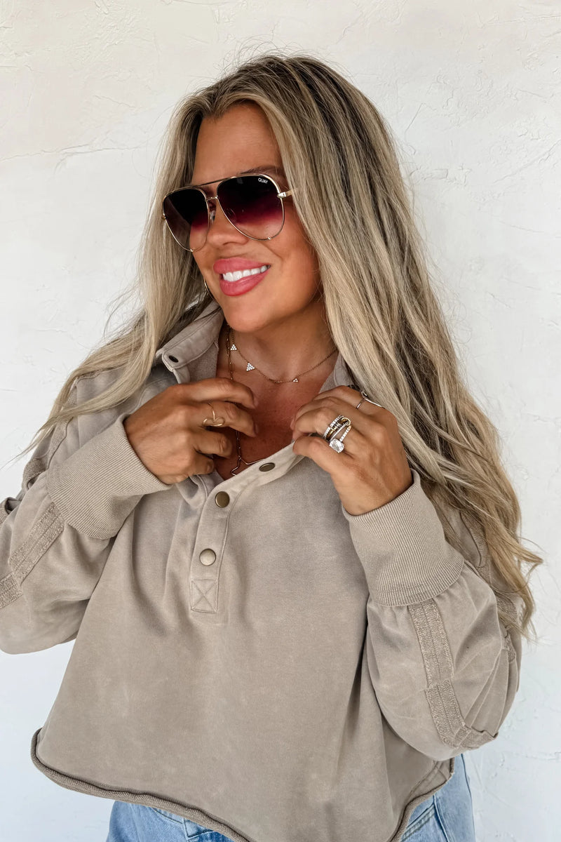 Preorder Marly Snap Button Sweatshirt