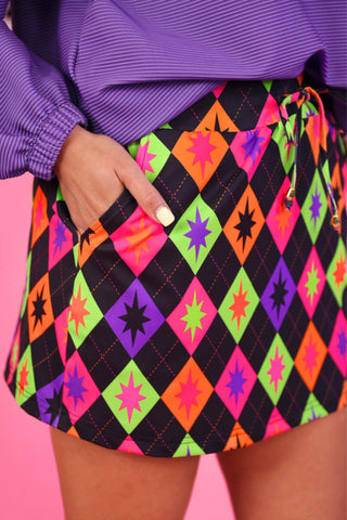 PREORDER- Witching Hour Argyle Skort