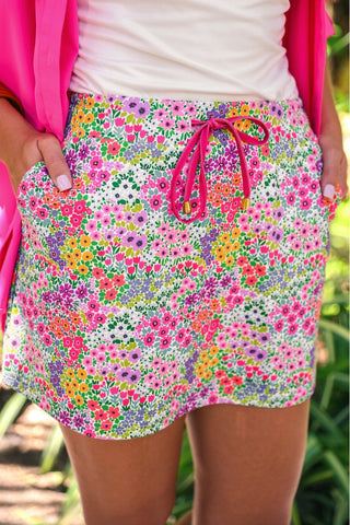 PREORDER- Falling for Florals Skort