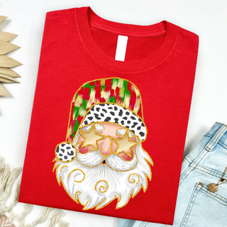 Mindy Starry Eye Santa  Graphic Tee