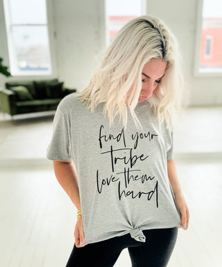 Black Friday Find Your Tribe, Love Them Hard Graphic Tee