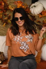 Checkered Leaves Tee