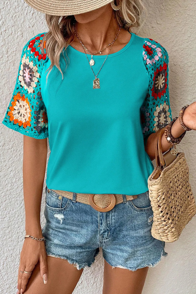 Crochet Sleeve Top