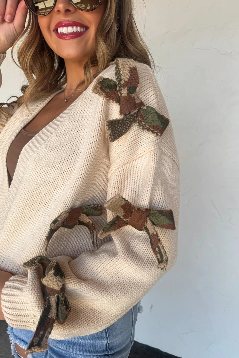 Sloan Bow Cardigan