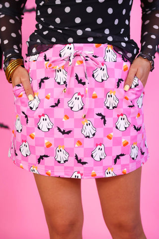 PREORDER- Checkered GiGi the Ghost Skort