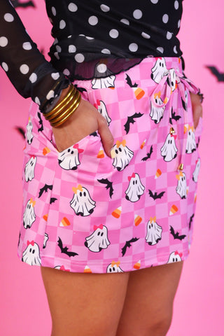 PREORDER- Checkered GiGi the Ghost Skort