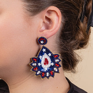 Star Spangled Bloom Earring