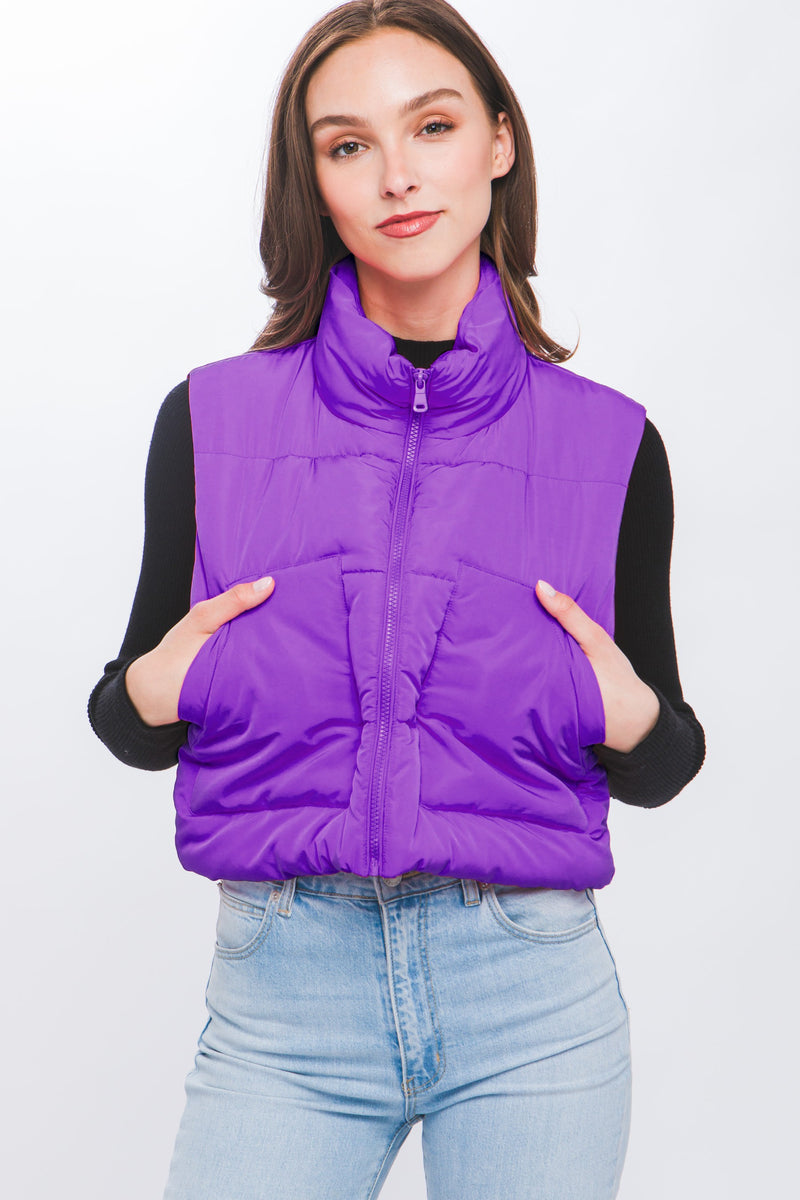 Mariam Puffer Vest Cropped