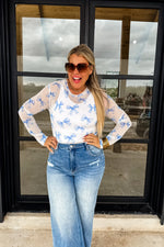 Chrissa Mesh Bow Top