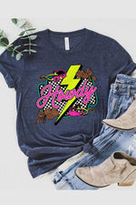 Howdy Thunder Western Graphic T Shirts