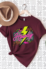 Howdy Thunder Western Graphic T Shirts