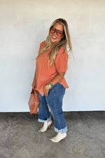 PREORDER- JOEY WASHED COTTON BOYFRIEND TEE