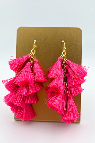 Bella Tier Tasseled Earrings
