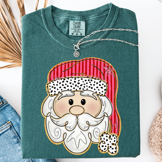 Pink and Red Santa Graphic Tee