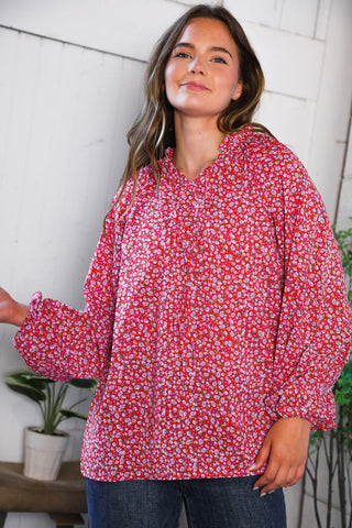 Poppy Daydream Floral Woven Blouse