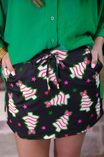 PREORDER- Bow Christmas Treat Skort