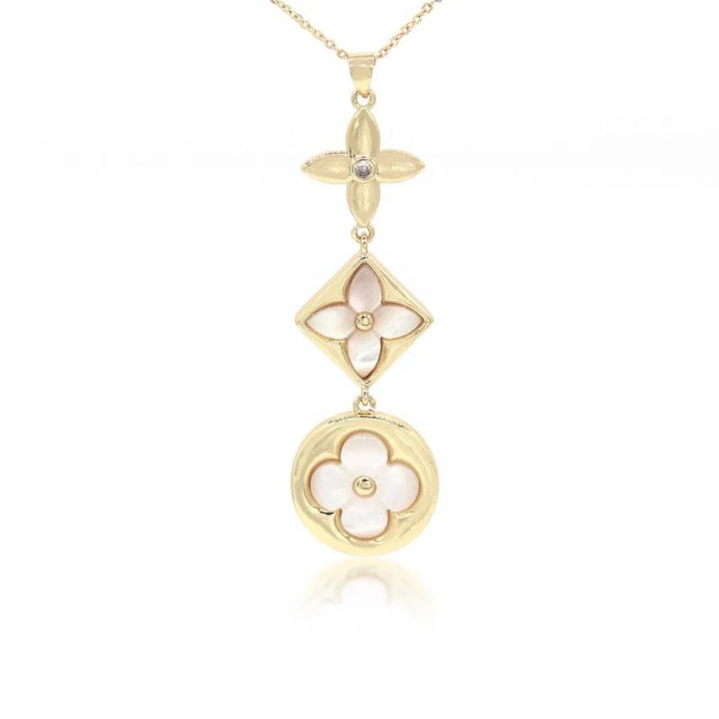 Mother Of Pearl Gold Necklace