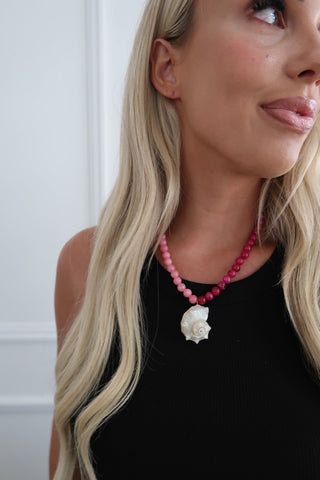 Pink Seashell Necklace