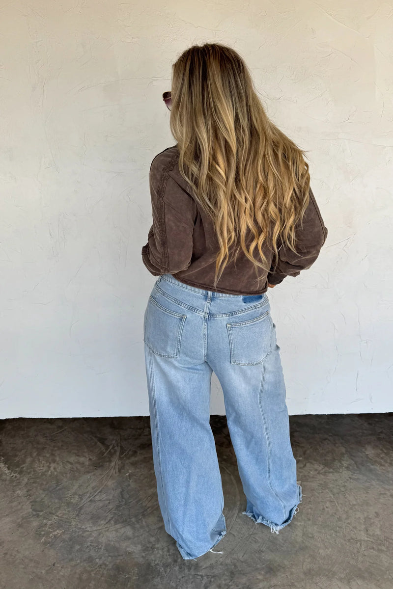 Preorder Quincy Wide Leg Jeans