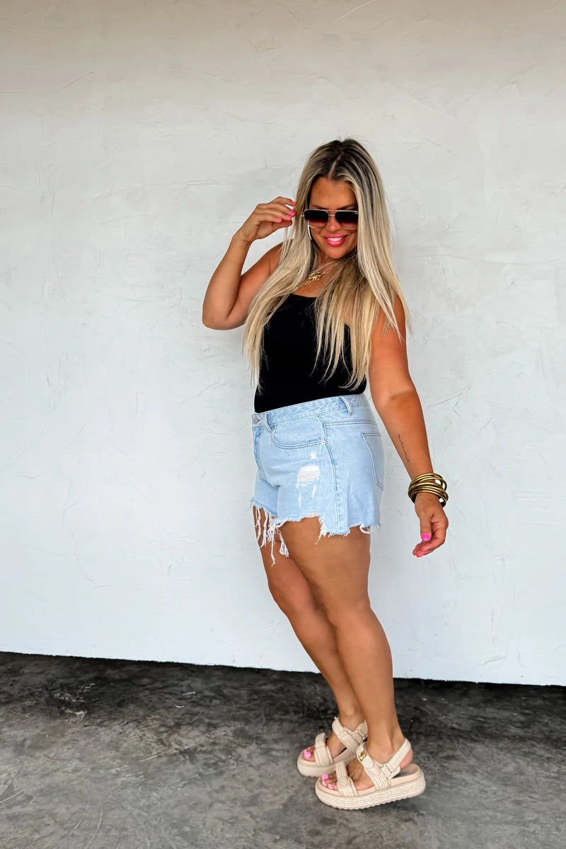 PREORDER- SUNKISSED CUTOFF SHORTS