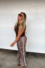 PREORDER Haddie Silky Cheetah Wide Leg Pants