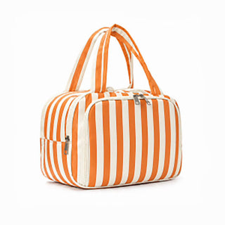 Striped Toiletry Organizer Bag