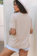 Gray Checkered Baseball Graphic Tee