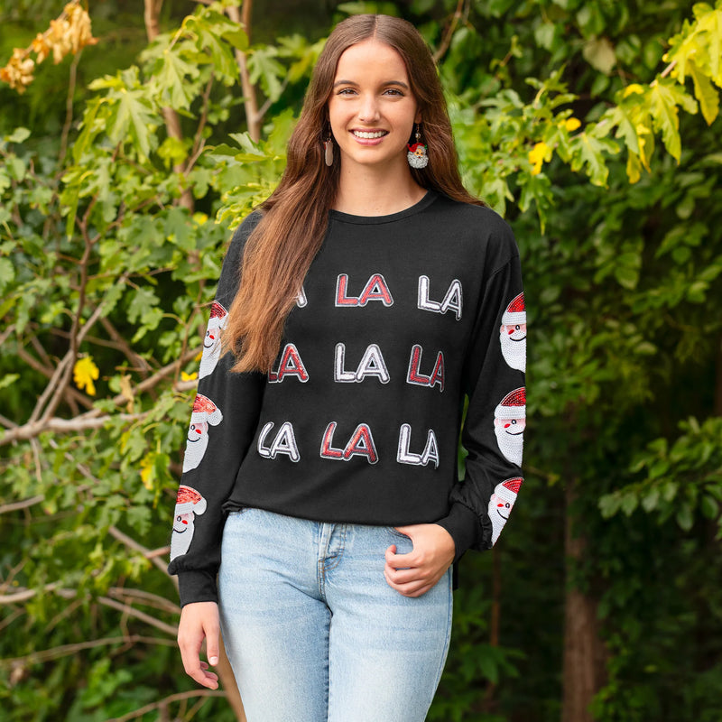 Fa La La La Santa Top