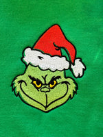 Grinch Head Embroidered Mommy and Me Sweatshirts