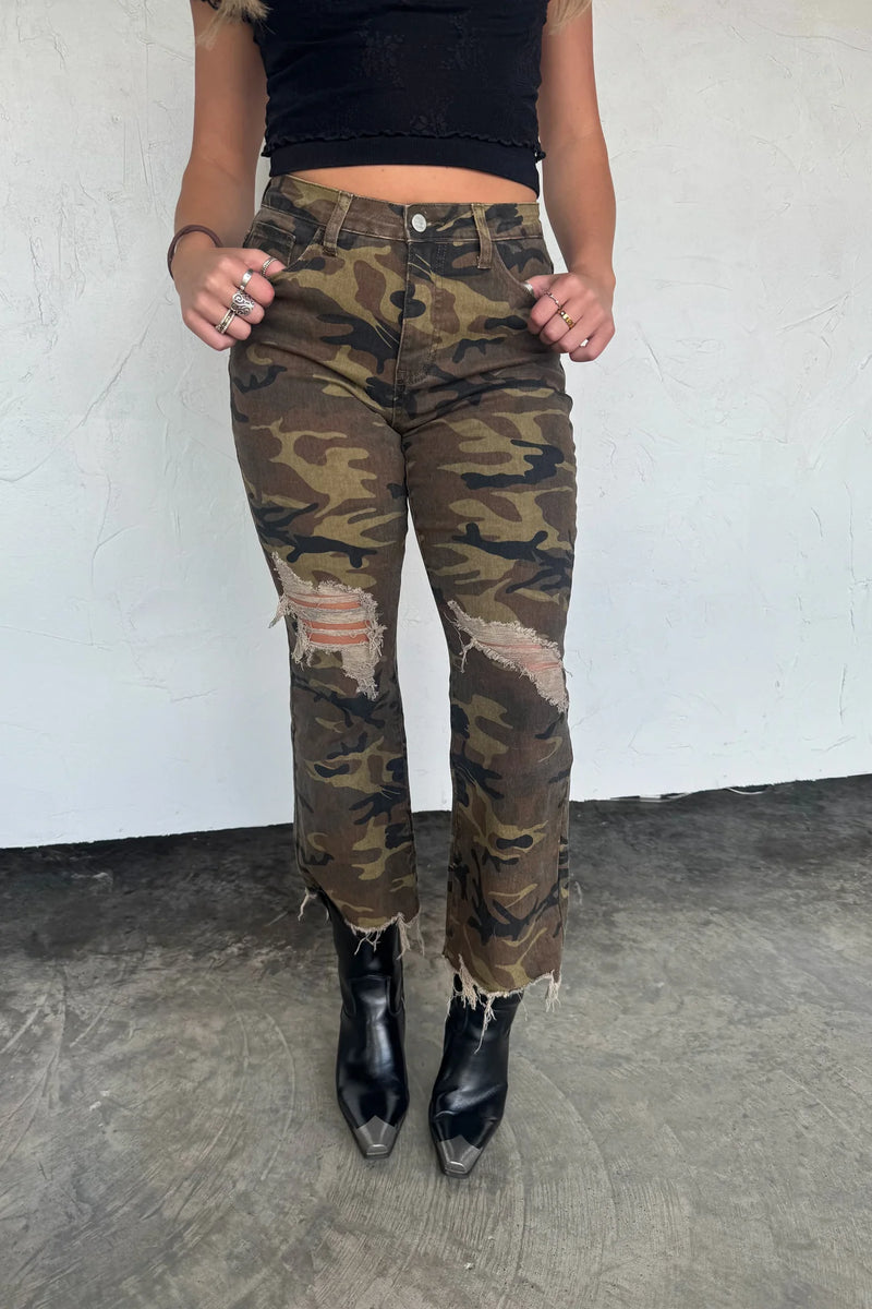 Preorder Urban Distressed Camo Jean