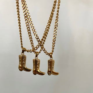 COWGIRL BOOT NECKLACE