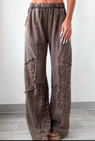 EVA Leopard Pants