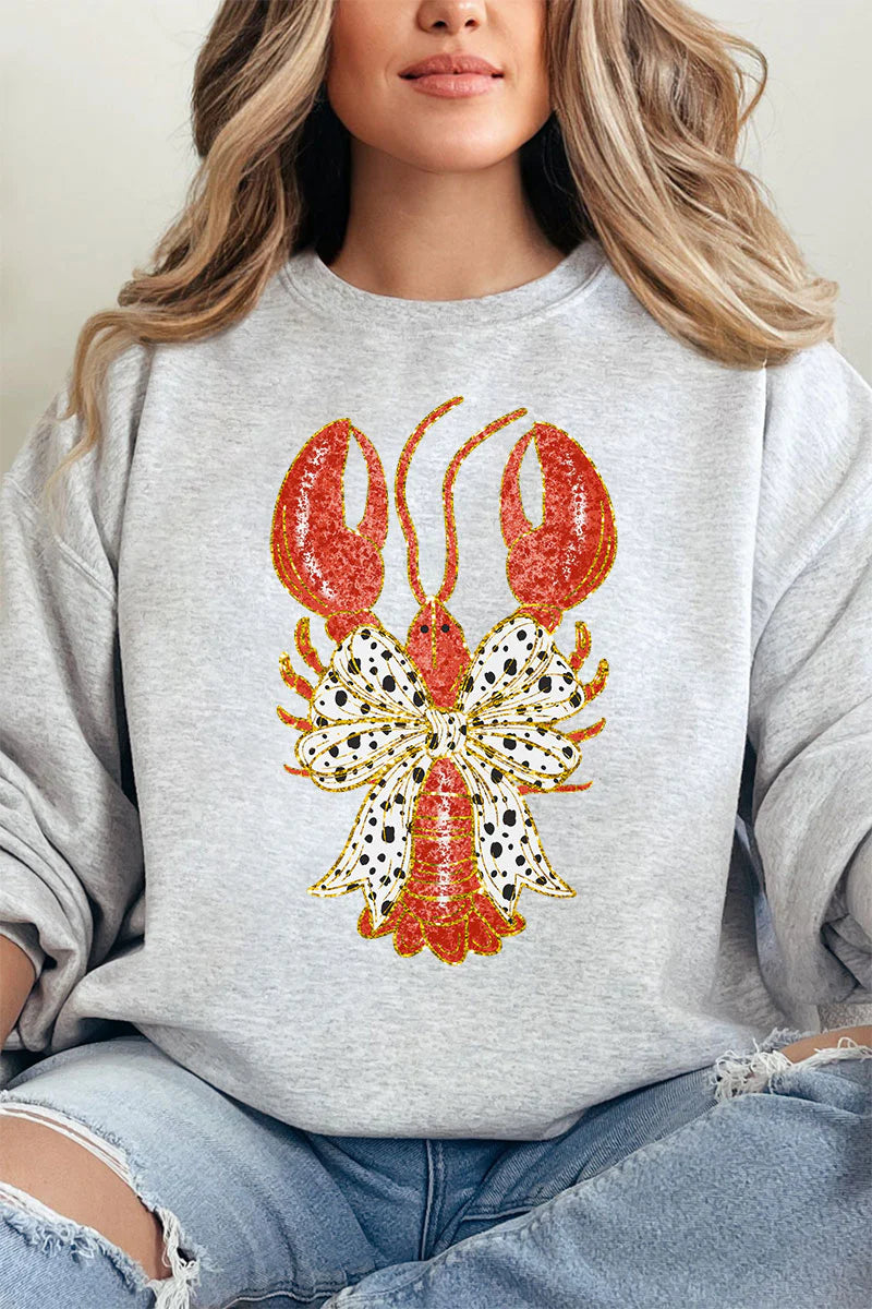 Crawfish Croquette Bow Sweatshirt