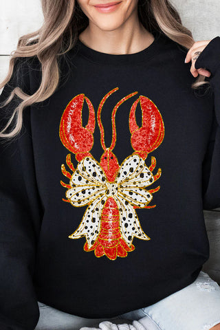 Crawfish Croquette Bow Sweatshirt