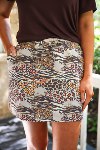 PREORDER- Wild Instincts Skort