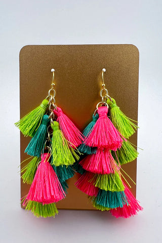 Bella Tier Tasseled Earrings