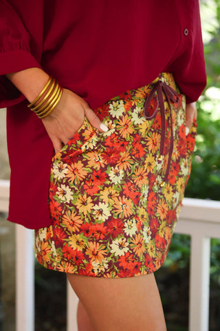 PREORDER- Harvest Blooms Skort
