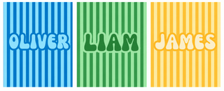 Custom Name Stripe Blanket Preorder