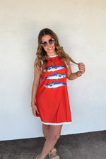 PREORDER- TROPIC LIKE IT’S HOT TERRY DRESS