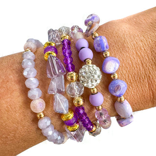 Lavender Bracelet Stack