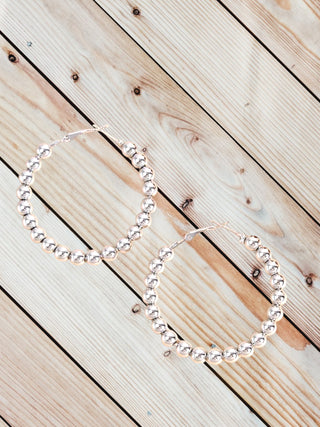 Beaded Hoops