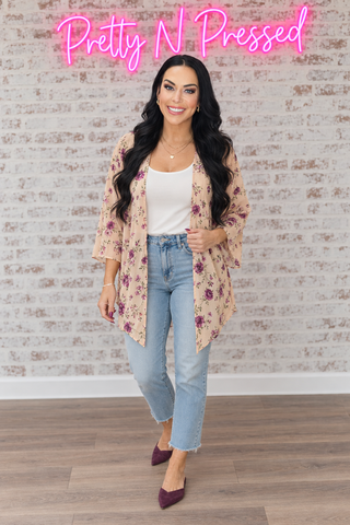 Dainty Layers Floral Kimono