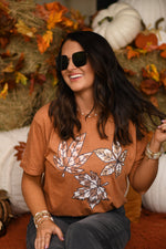 Checkered Leaves Tee