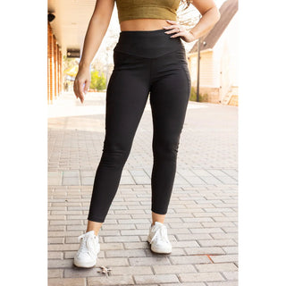 The Adriana 2 Pk of Everyday Tummy Control Leggings with Pockets