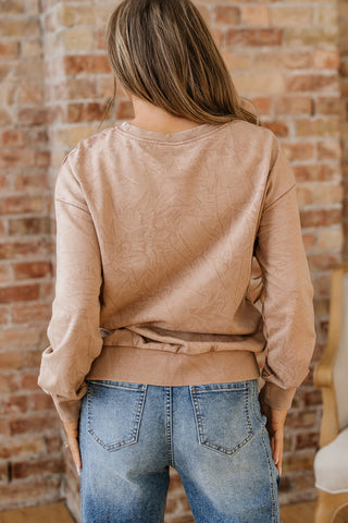 DUNE saved by grace Letter Embroidery Mineral Wash Loose Sweatshirt