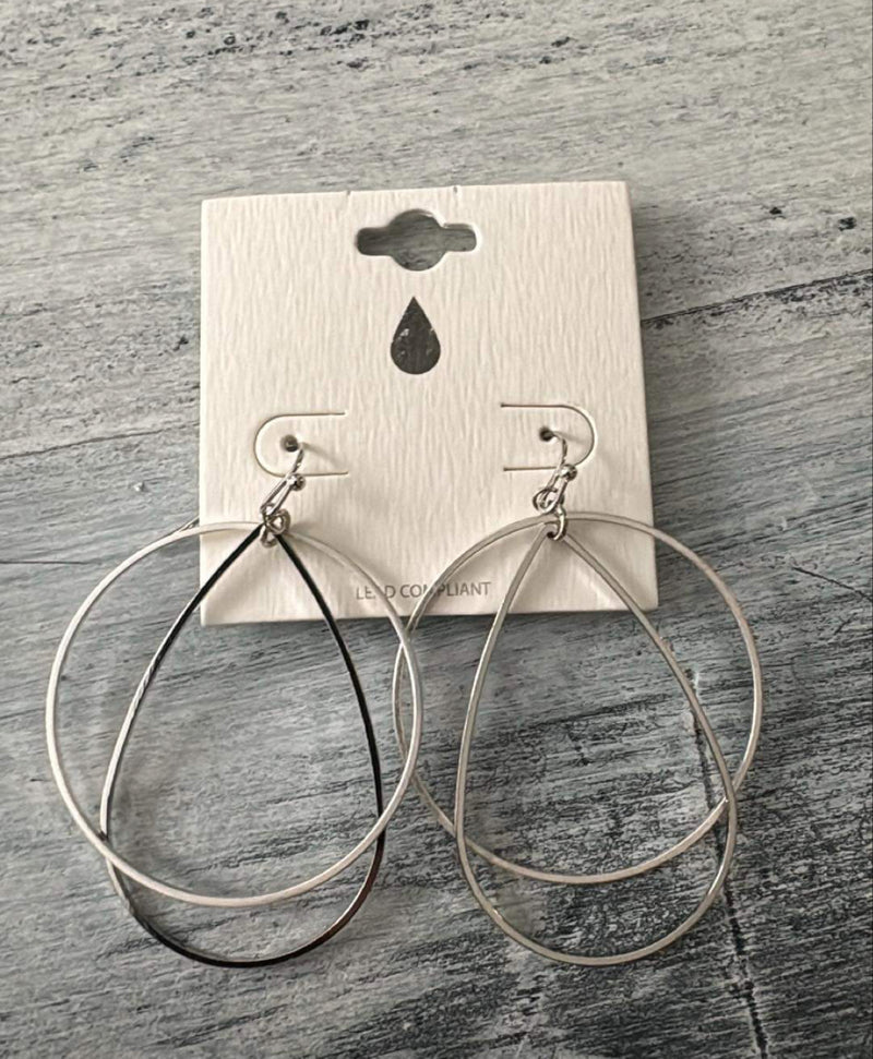 Silver Link Earrings